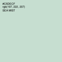 #C5DECF - Sea Mist Color Image